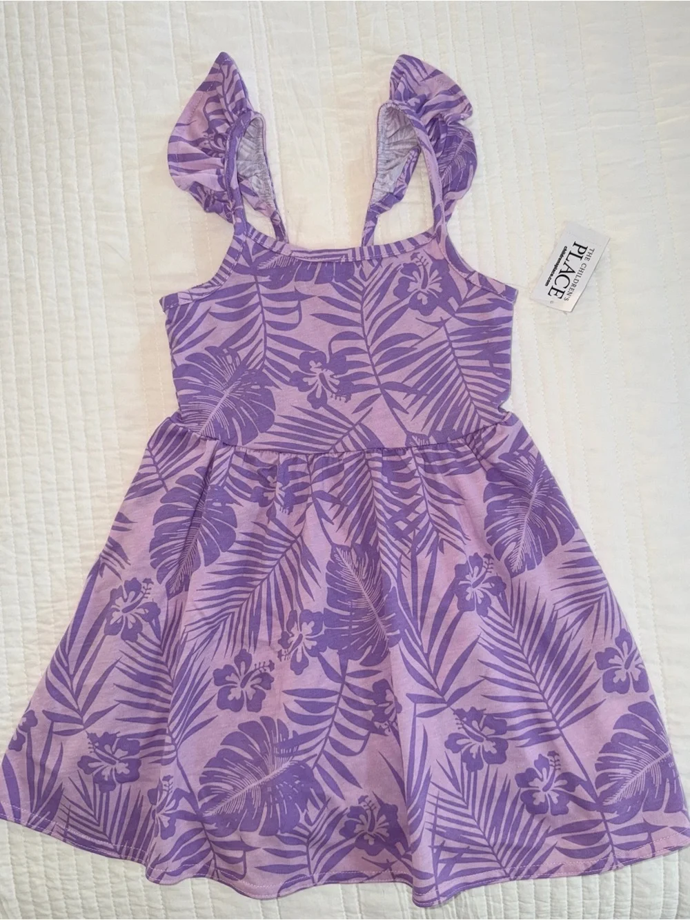 The Children's Place Purple Floral Sleeveless Sundress NWT 3T
